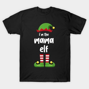 I'm The Mama Elf Family Matching Christmas Pajama Gifts T-Shirt